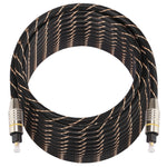 15m OD6.0mm vergoldetes Metallkopf Gewebtes Netz Toslink Männlich-zu-Männlich Digitales optisches Audiokabel, Länge: 15m