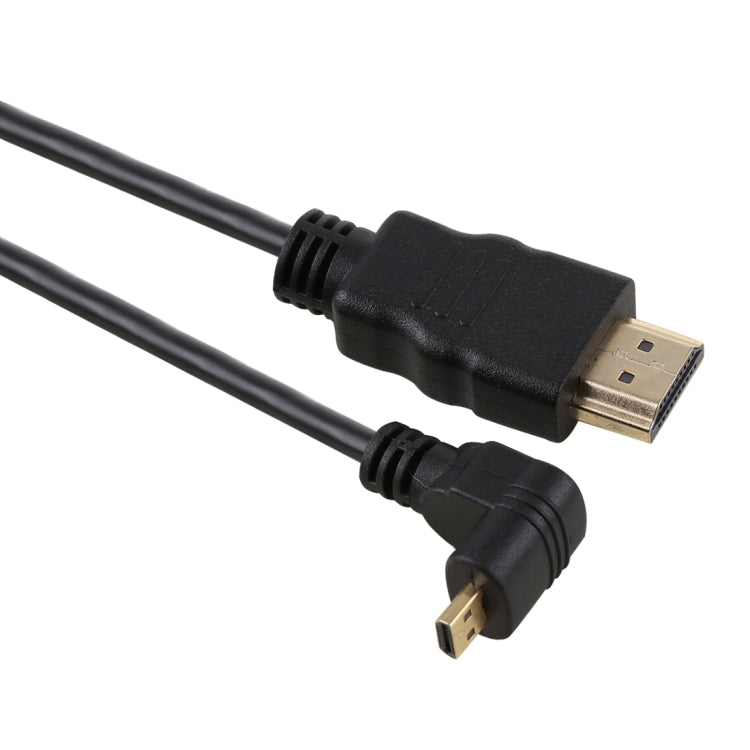 30cm 4K HDMI Männlich zu Micro HDMI Positiv gewinkelter Männlich vergoldeter Stecker Adapterkabel, 30cm Positiv