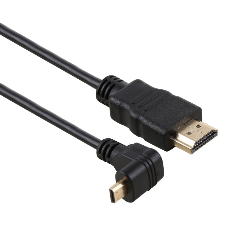 30cm 4K HDMI Männlich zu Micro HDMI Rückwärts gewinkelter Männlich vergoldeter Stecker Adapterkabel, 30cm Rückwärts