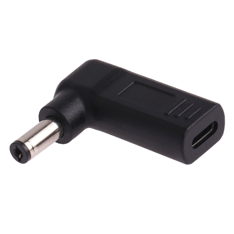 USB-C / Typ-C Buchse zu 5,5 x 2,1mm Stecker Winkeladapter, 5,5 x 2,1mm Winkel