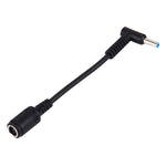 4,5 x 3,0mm Gebogener Stecker zu 7,4 x 5,0mm Buchsen Schnittstellen Stromadapterkabel für Laptop Notebook, Länge: 10cm, 4,5 x 3,0mm Gebogener Stecker (Länge: 10cm)
