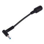 4,5 x 3,0mm Gebogener Stecker zu 7,4 x 5,0mm Buchsen Schnittstellen Stromadapterkabel für Laptop Notebook, Länge: 10cm, 4,5 x 3,0mm Gebogener Stecker (Länge: 10cm)