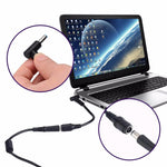 4,5 x 3,0mm Gebogener Stecker zu 7,4 x 5,0mm Buchsen Schnittstellen Stromadapterkabel für Laptop Notebook, Länge: 10cm, 4,5 x 3,0mm Gebogener Stecker (Länge: 10cm)