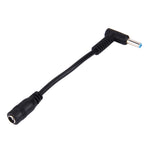 4,5 x 3,0mm Gebogener Stecker zu 5,5 x 2,1mm Buchsen Schnittstellen Stromadapterkabel für Laptop Notebook, Länge: 10cm, 4,5 x 3,0mm Gebogener Stecker
