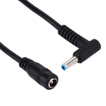 4,5 x 3,0mm Gebogener Stecker zu 5,5 x 2,1mm Buchsen Schnittstellen Stromadapterkabel für Laptop Notebook, Länge: 10cm, 4,5 x 3,0mm Gebogener Stecker