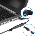 4,5 x 3,0mm Gebogener Stecker zu 5,5 x 2,1mm Buchsen Schnittstellen Stromadapterkabel für Laptop Notebook, Länge: 10cm, 4,5 x 3,0mm Gebogener Stecker