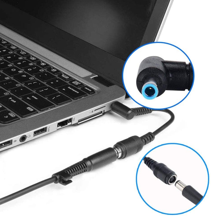 4,5 x 3,0mm Gebogener Stecker zu 5,5 x 2,1mm Buchsen Schnittstellen Stromadapterkabel für Laptop Notebook, Länge: 10cm, 4,5 x 3,0mm Gebogener Stecker