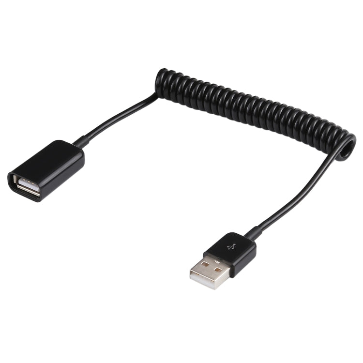 1m USB-A Stecker zu USB-A Buchse Spiralkabel, AM zu AF, Länge: 1,0m