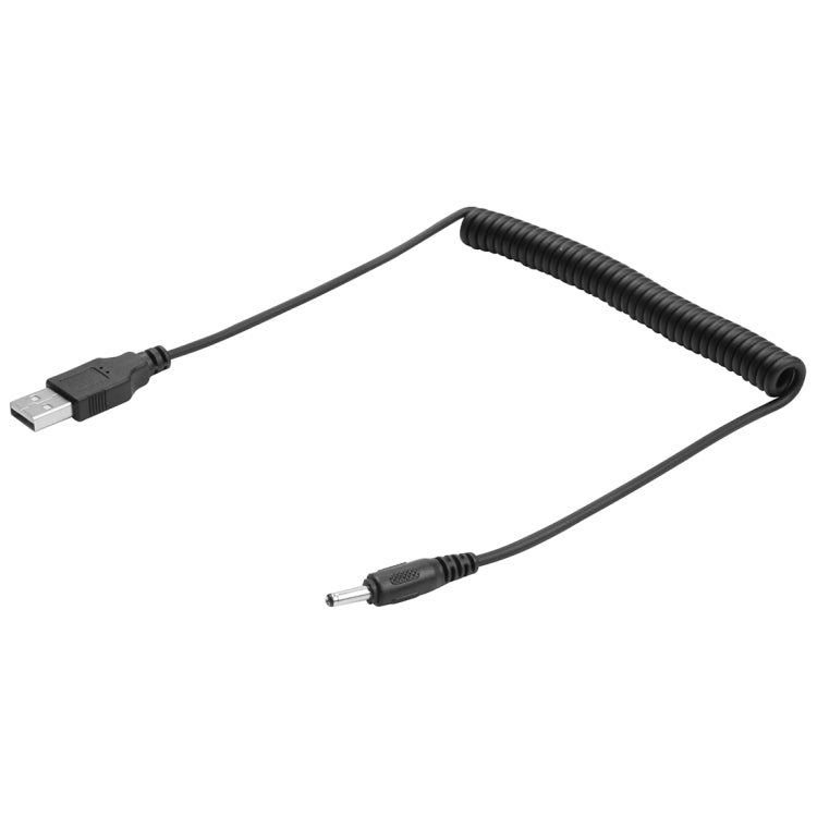 1,5m USB zu DC 3,5mm Strom Federaufrollkabel, AM zu DC 3,5mm, Länge: 1,5m