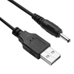 1,5m USB zu DC 3,5mm Strom Federaufrollkabel, AM zu DC 3,5mm, Länge: 1,5m