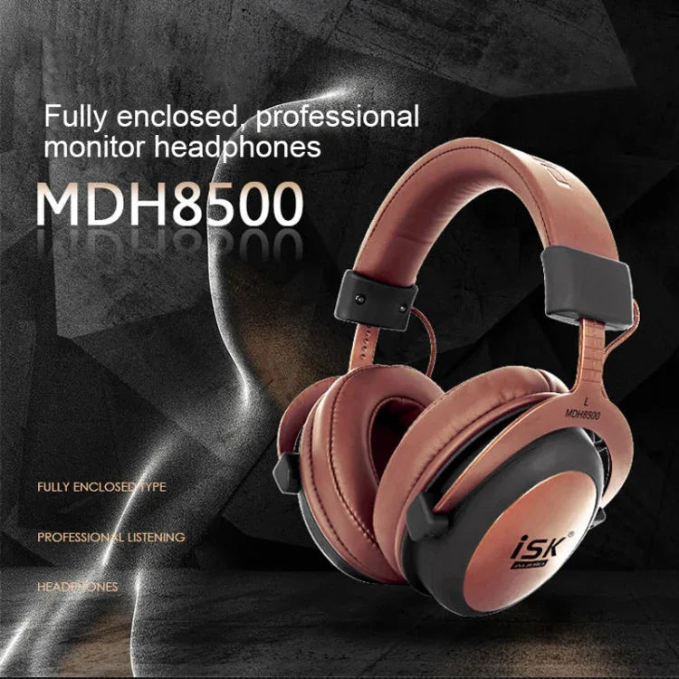 ISK MDH8500 Vollständig geschlossener dynamischer Stereo-Monitor, kabelgebundenes Headset, Rauschunterdrückung, Studio-Kopfhörer