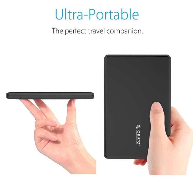 ORICO 2588US3 USB3.0 Externe Festplattenbox Gehäuse für 2,5 Zoll SATA HDD / SSD 9,5mm Laptop PC