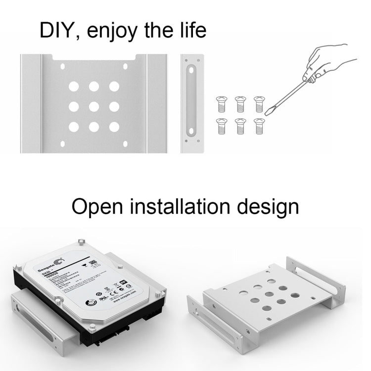 ORICO AC52535-1S 2,5 & 3,5 Zoll SSD Solid State Halter Aluminium Festplatten Caddy