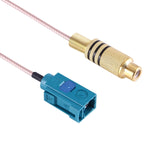 15cm RCA Buchse zu FAKRA Z Typ Buchse RG316 Kabel mit Feder, FAKRA Z