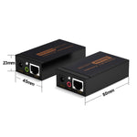 VGA & Audio Extender 1920x1440 HD 100m Cat5e / 6-568B Netzwerkkabel Sender Empfänger Adapter, Übertragungsdistanz: 100m
