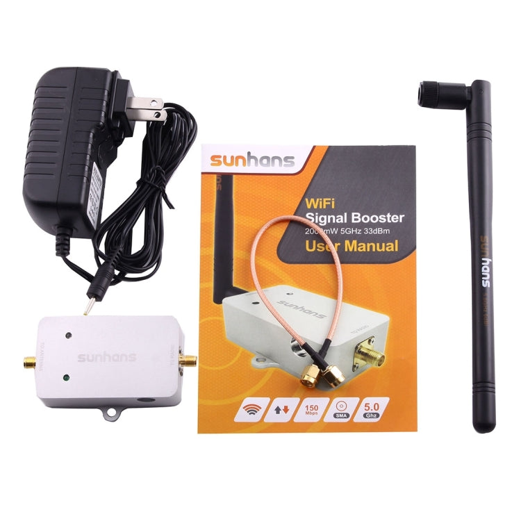 sunhans SH58Gi2000 2000mW (33dBm) 5,8GHz WiFi Signalverstärker Repeater WiFi Verstärker
