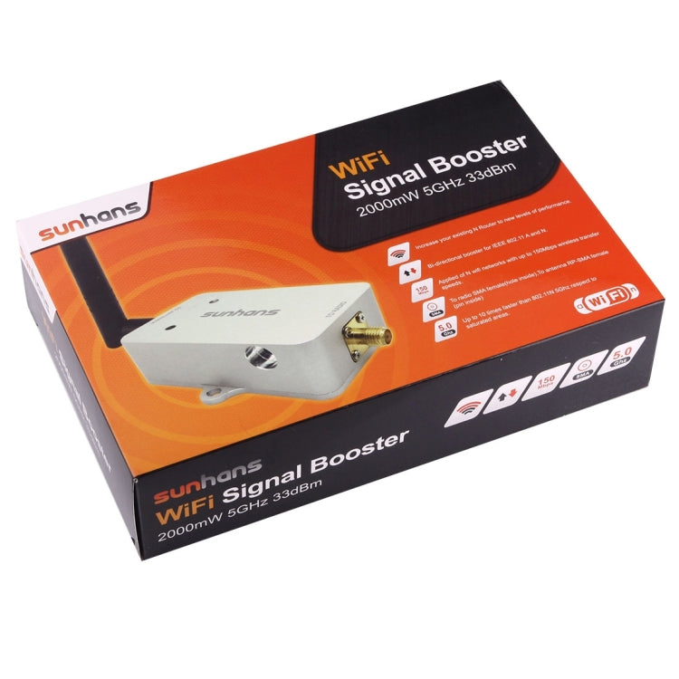 sunhans SH58Gi2000 2000mW (33dBm) 5,8GHz WiFi Signalverstärker Repeater WiFi Verstärker