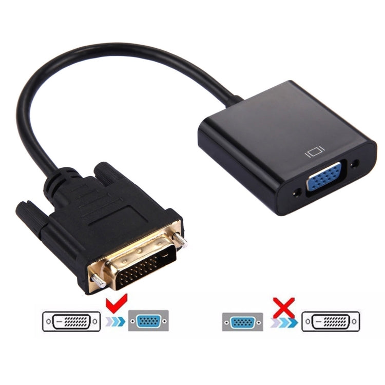 DVI-D 24+1 Pin Stecker zu VGA 15 Pin HDTV Adapter Konverter, DVI-D 24+1 Pin