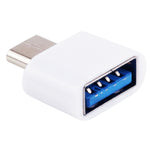USB-C / Type-C Stecker auf USB 2.0 Buchse OTG-Datenübertragungs-Ladeadapter aus Kunststoff