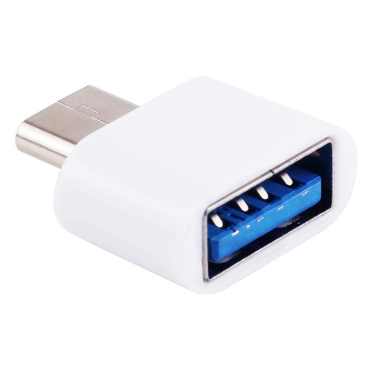 USB-C / Type-C Stecker auf USB 2.0 Buchse OTG-Datenübertragungs-Ladeadapter aus Kunststoff