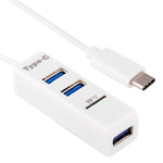 2 in 1 USB 3.1 USB-C / Typ-C zu USB 2.0 KOMBO 3 Ports HUB + TF Kartenleser, 3 Ports USB+TF Karte