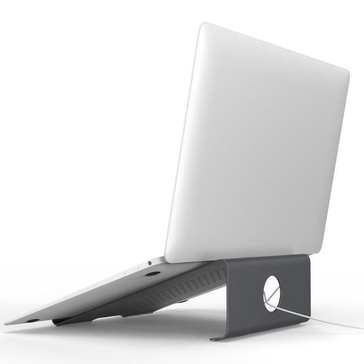 Aluminium-Kühlständer für Laptop, geeignet für Mac Air, Mac Pro, iPad und andere 11-17 Zoll Laptops, Aluminiumständer Silber, Aluminiumständer Grau, Aluminiumständer Gold