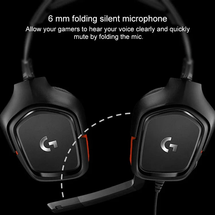 Logitech G331 Dolby 7.1 Surround Sound Stereo Faltbares Geräuschunterdrückungs-Wettkampf-Gaming-Headset, G331