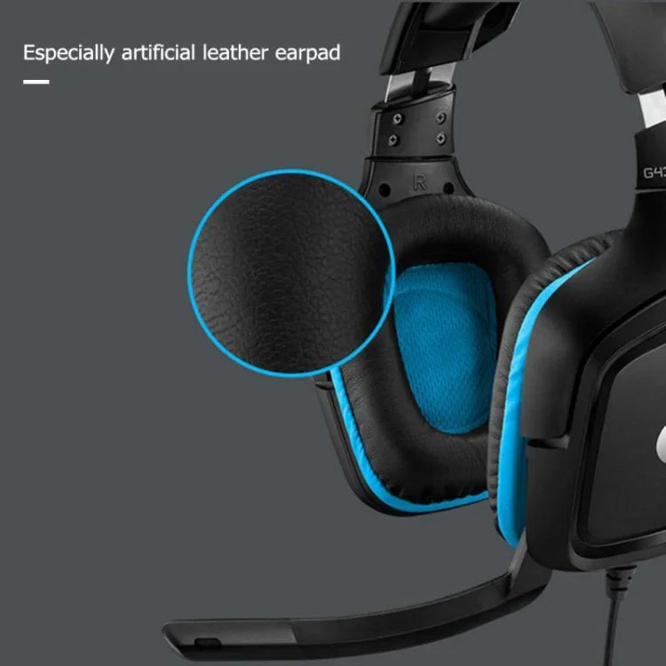 Logitech G431 Dolby 7.1 Surround Sound Stereo Faltbares Geräuschunterdrückungs-Wettkampf-Gaming-Headset, G431
