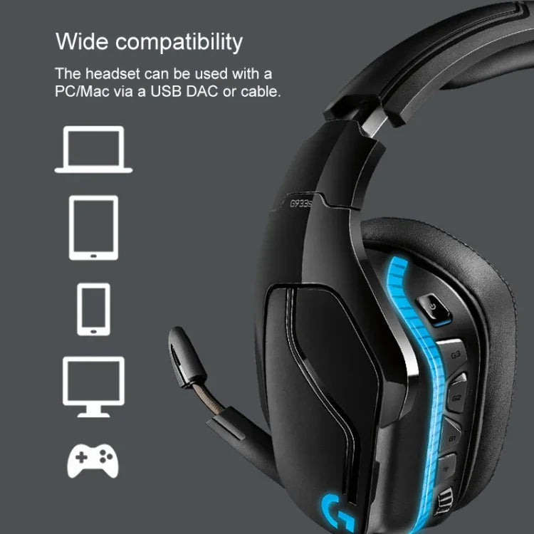 Logitech G933S Kabelloser und kabelgebundener Dual-Mode-KopfhörerDolby 7.1 Stereo-Rauschunterdrückung Wettbewerbs-Gaming-Headset, G933S