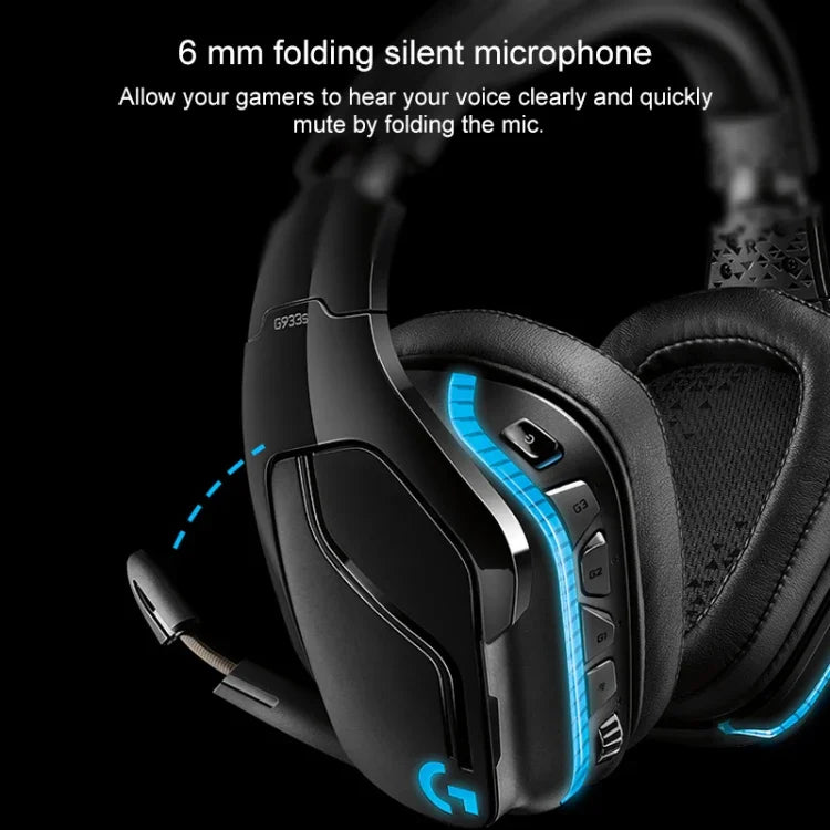 Logitech G933S Kabelloser und kabelgebundener Dual-Mode-KopfhörerDolby 7.1 Stereo-Rauschunterdrückung Wettbewerbs-Gaming-Headset, G933S