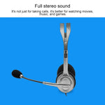 Logitech H110 Stereo-Headset mit zwei 3,5-mm-Klinkensteckern, H110