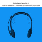 Logitech H110 Stereo-Headset mit zwei 3,5-mm-Klinkensteckern, H110
