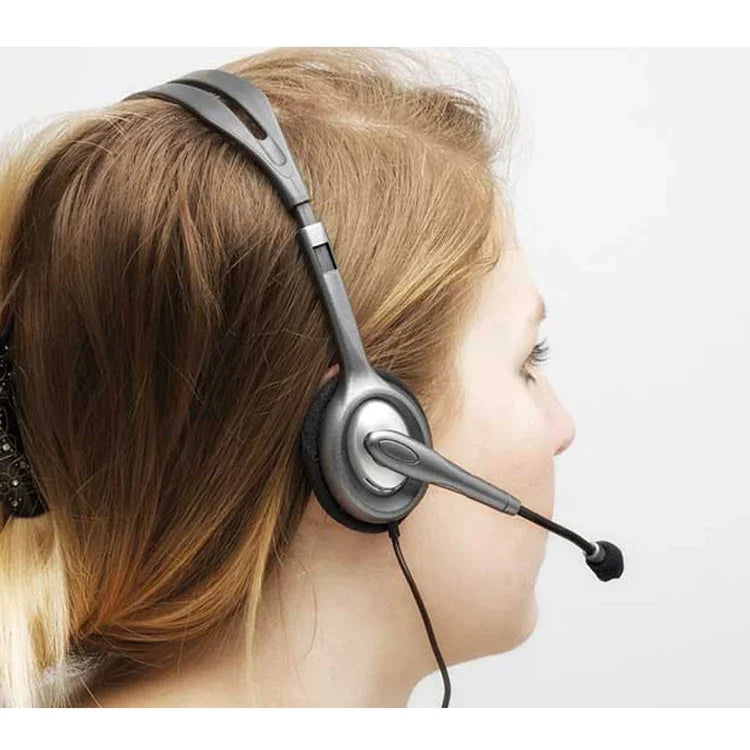 Logitech H110 Stereo-Headset mit zwei 3,5-mm-Klinkensteckern, H110