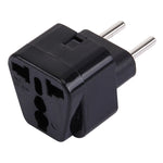 WD-9C Tragbarer US-UK-Stecker-zu-EU-Stecker Adapter Stromsteckdose Reiseadapter, EU-Stecker