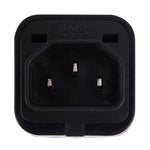 WD-320 Tragbarer universeller Stecker-zu-C13-C14-Steckdosen Adapter Strom Reiseadapter, C13-C14 Steckdose