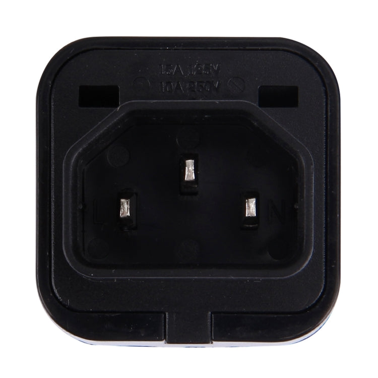 WD-320 Tragbarer universeller Stecker-zu-C13-C14-Steckdosen Adapter Strom Reiseadapter, C13-C14 Steckdose