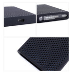 PT500 Kratzfeste All-inclusive Tragbare Festplatten Silikon Schutzhülle für Samsung Portable SSD T5, mit Lüftung, Rot, Weiß, Schwarz, Blau