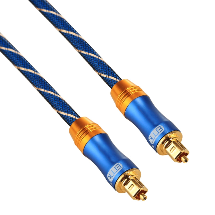 EMK LSYJ-A 2 m OD6,0 mm Vergoldetes Metall Toslink Stecker zu Stecker Digitales optisches Audiokabel, Länge: 2 m