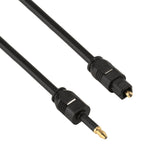 1m OD4.0mm Toslink Stecker zu 3,5mm Mini Toslink Stecker Digitales Optisches Audiokabel, 1m