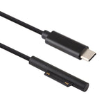 USB-C / Typ-C zu 6-Pin Magnetischem Stecker Laptop Stromladekabel für Microsoft Surface Pro 7 / 6 / 5, Kabellänge: ca. 1,5m, für Microsoft Surface Pro 7 / 6 / 5