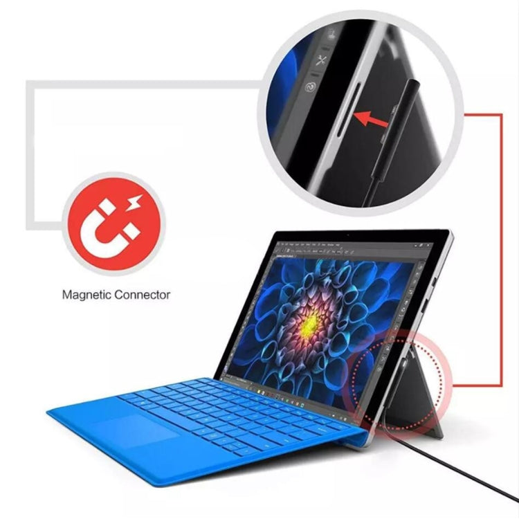 USB-C / Typ-C zu 6-Pin Magnetischem Stecker Laptop Stromladekabel für Microsoft Surface Pro 7 / 6 / 5, Kabellänge: ca. 1,5m, für Microsoft Surface Pro 7 / 6 / 5