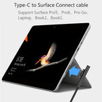 USB-C / Typ-C zu 6-Pin Magnetischem Stecker Laptop Stromladekabel für Microsoft Surface Pro 7 / 6 / 5, Kabellänge: ca. 1,5m, für Microsoft Surface Pro 7 / 6 / 5