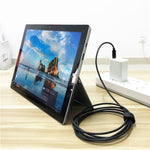 USB-C / Typ-C zu 6-Pin Magnetischem Stecker Laptop Stromladekabel für Microsoft Surface Pro 7 / 6 / 5, Kabellänge: ca. 1,5m, für Microsoft Surface Pro 7 / 6 / 5