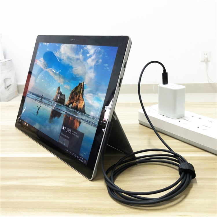 USB-C / Typ-C zu 6-Pin Magnetischem Stecker Laptop Stromladekabel für Microsoft Surface Pro 7 / 6 / 5, Kabellänge: ca. 1,5m, für Microsoft Surface Pro 7 / 6 / 5