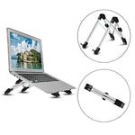 Aluminiumlegierung Laptop Höhenverlängerungs-Halter Ständer Klappbar Tragbarer Computer Wärmeableitungs-Halterung, Größe: 24.5x3.3x2.8cm