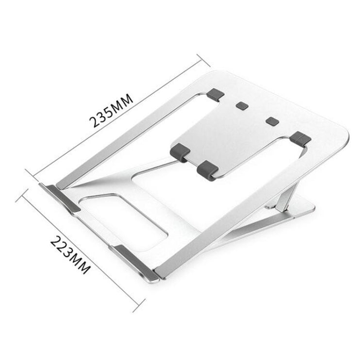 Laptop Höhenverlängerungs-Halter Ständer Klappbar Tragbarer Computer Wärmeableitungs-Halterung, Größe: 22.3x23.5x1.3cm