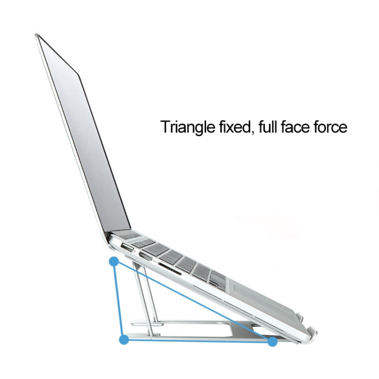 Laptop Höhenverlängerungs-Halter Ständer Klappbar Tragbarer Computer Wärmeableitungs-Halterung, Größe: 22.3x23.5x1.3cm