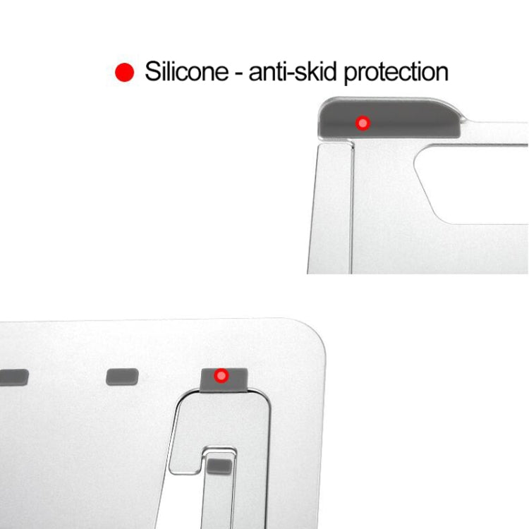 Laptop Höhenverlängerungs-Halter Ständer Klappbar Tragbarer Computer Wärmeableitungs-Halterung, Größe: 22.3x23.5x1.3cm