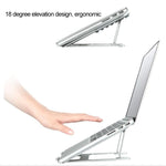 Laptop Höhenverlängerungs-Halter Ständer Klappbar Tragbarer Computer Wärmeableitungs-Halterung, Größe: 22.3x23.5x1.3cm