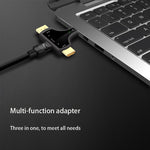 D62A DisplayPort + Mini DP + HDMI Stecker zu HDMI Buchse 3-in-1 Adapter, D62A
